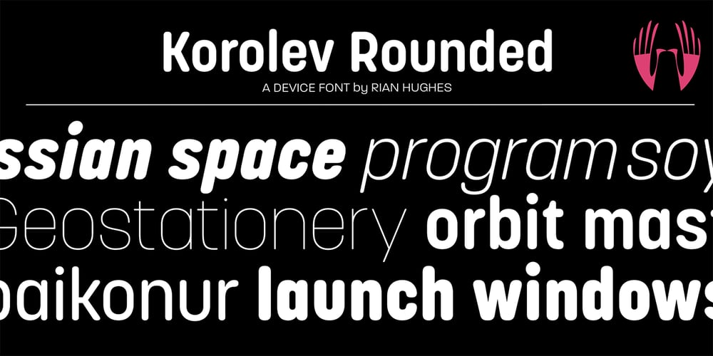 Korolev Rounded font