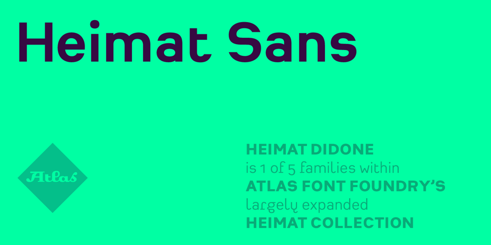Heimat Sans font