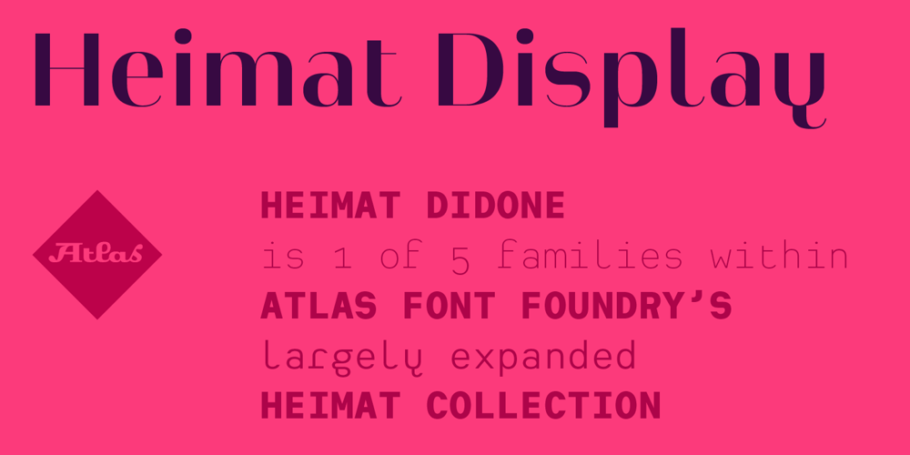 Heimat Display font