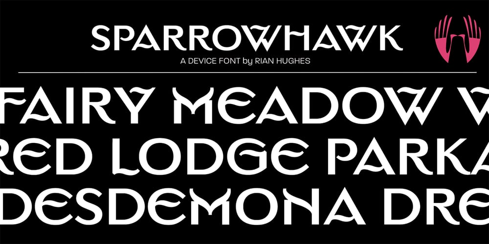Sparrowhawk font