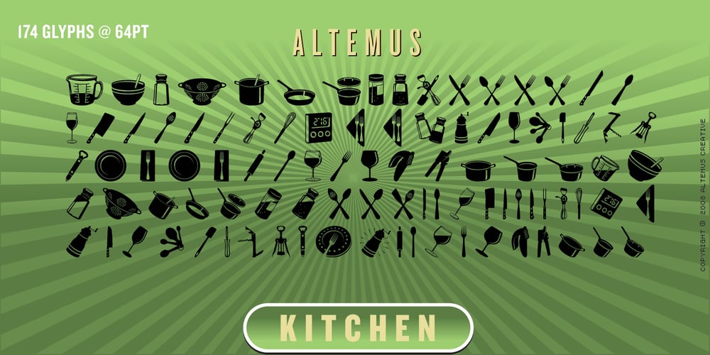 Altemus Kitchen font