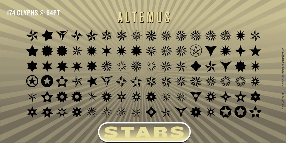 Altemus Stars font