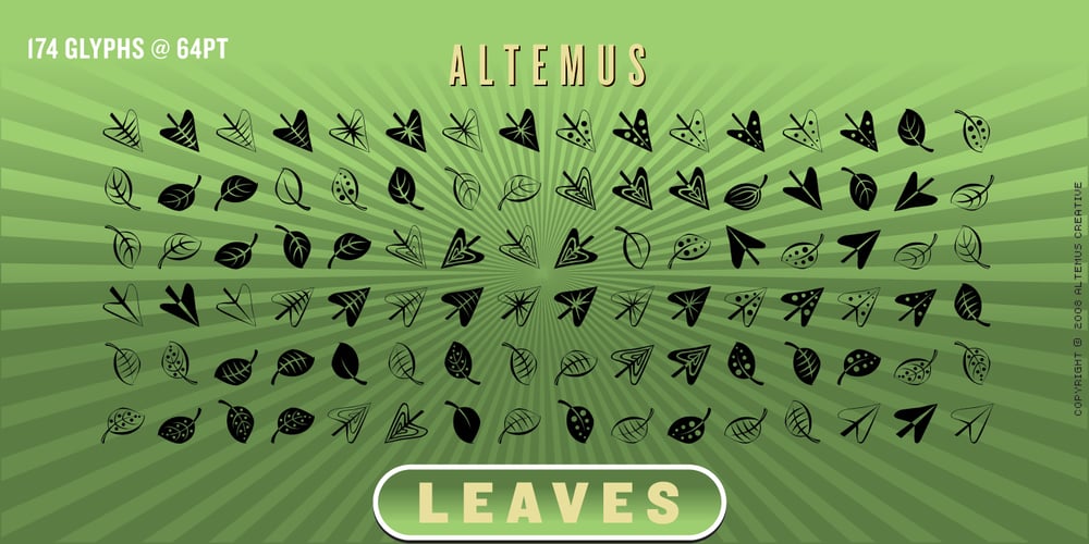 Altemus Leaves font