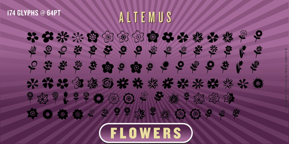 Altemus Flowers font