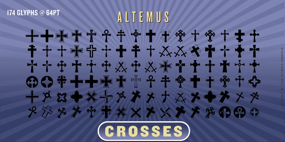 Altemus Crosses font