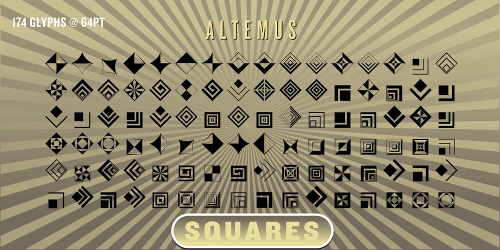 Altemus Squares font