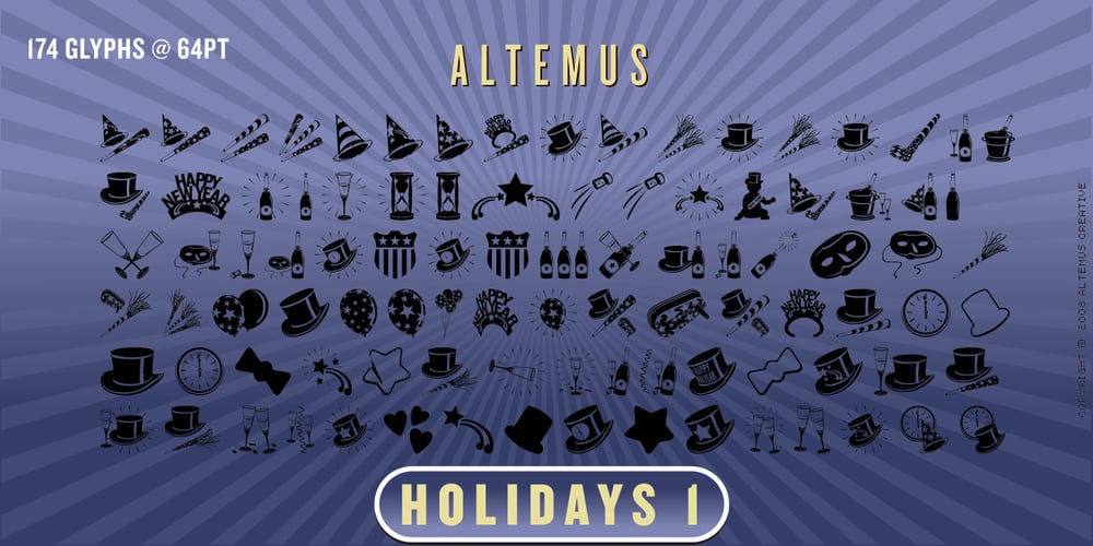 Altemus Holidays One font