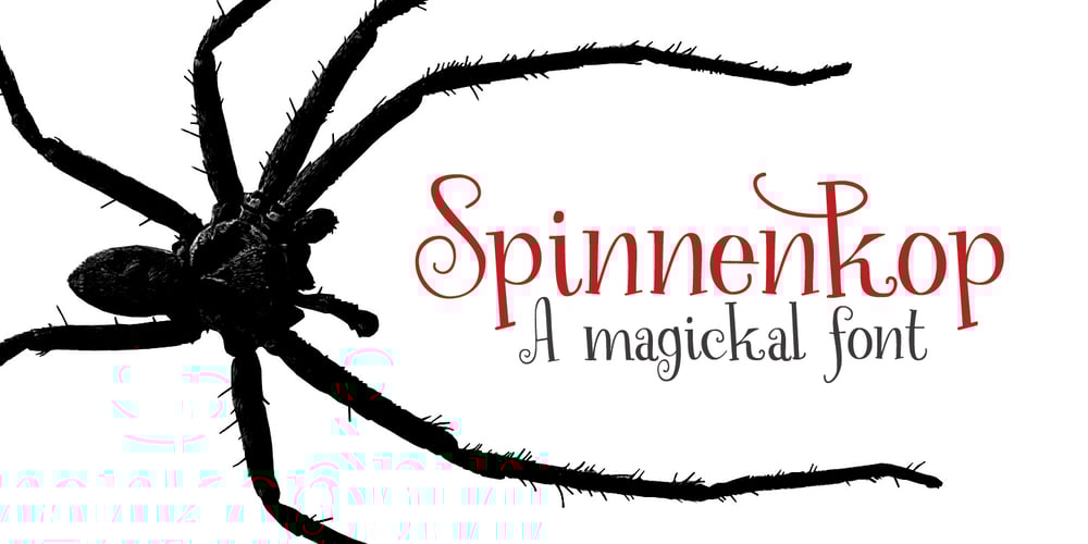 Spinnenkop font