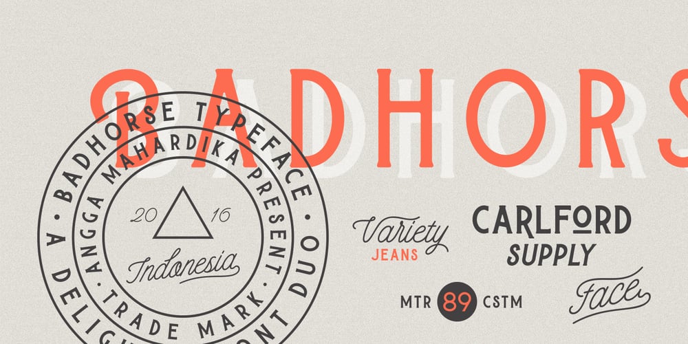 Badhorse font