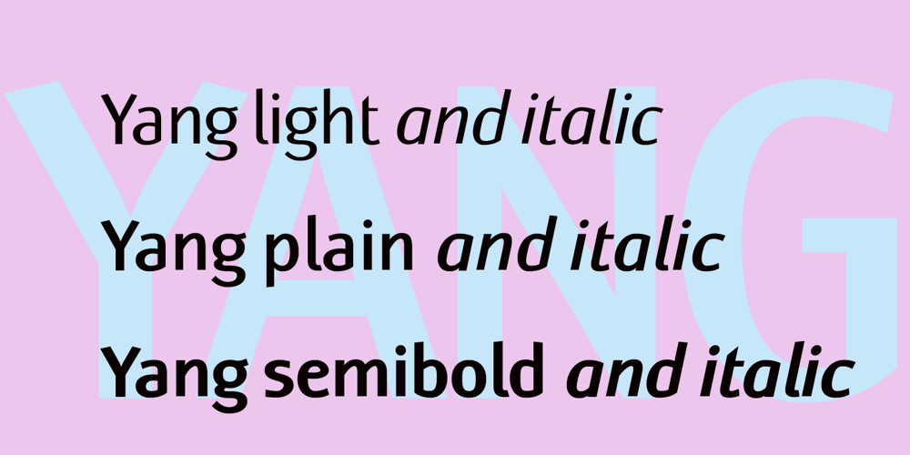 Yang font