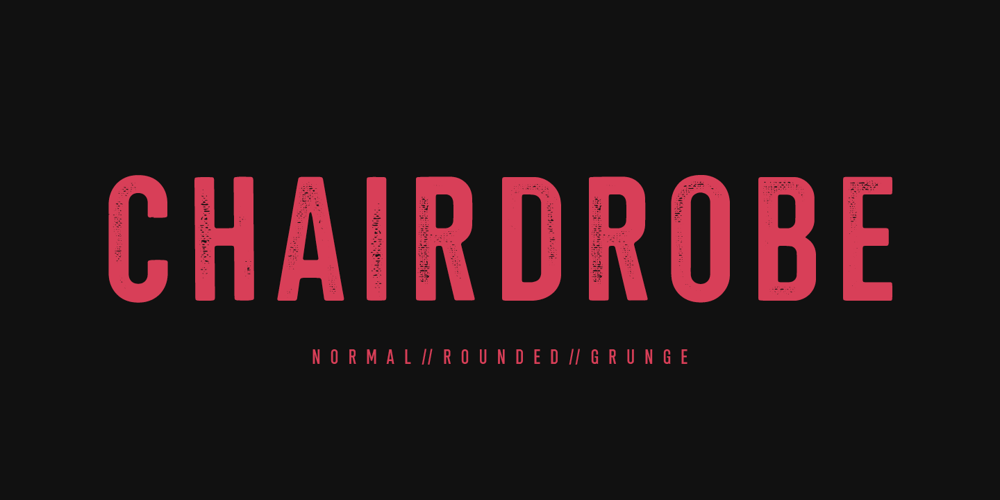 Chairdrobe font