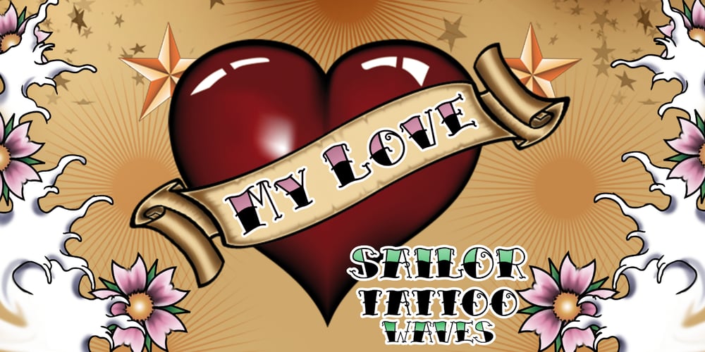 SailorsTattoo Waves font