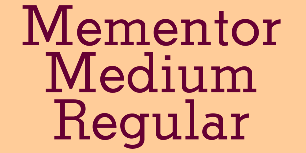 Mementor Medium Regular font