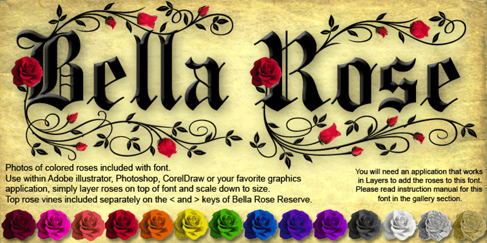 Bella Rose font