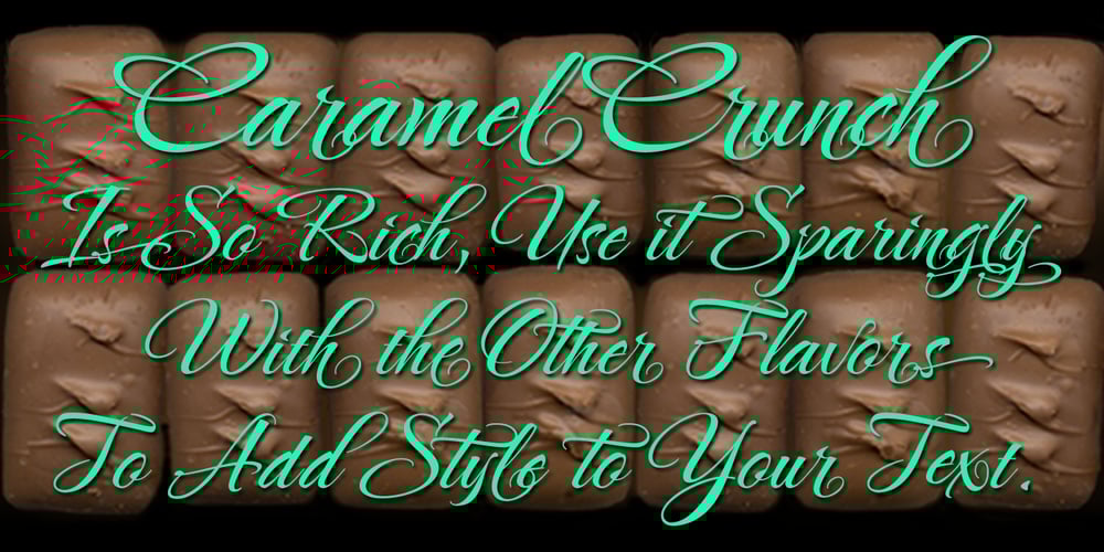 Caramel Family ROB font