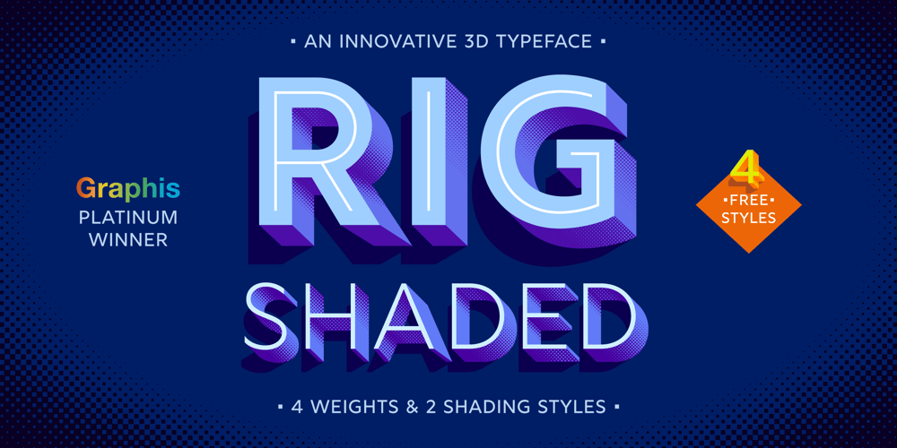 Rig Shaded font
