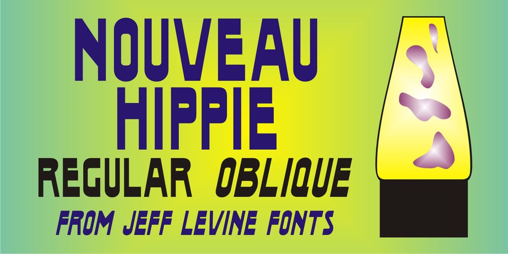 Nouveau Hippie JNL font