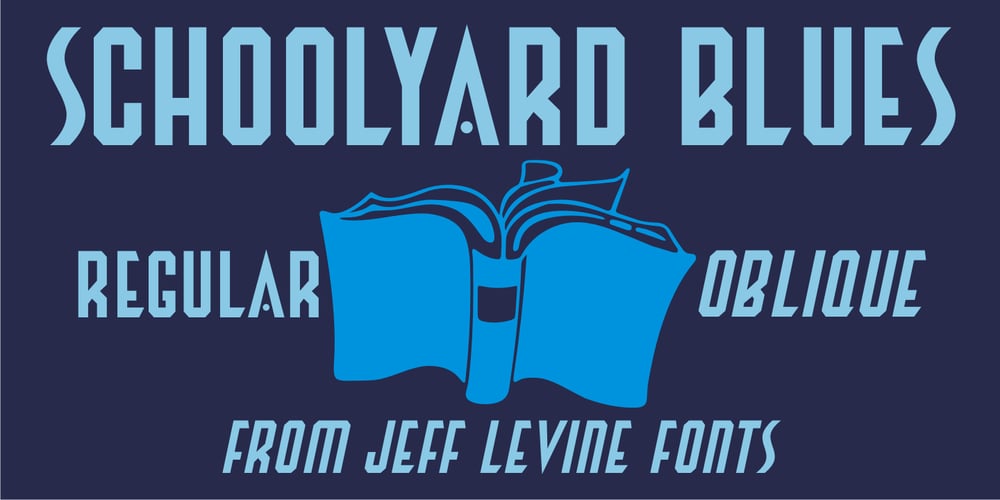 Schoolyard Blues JNL font