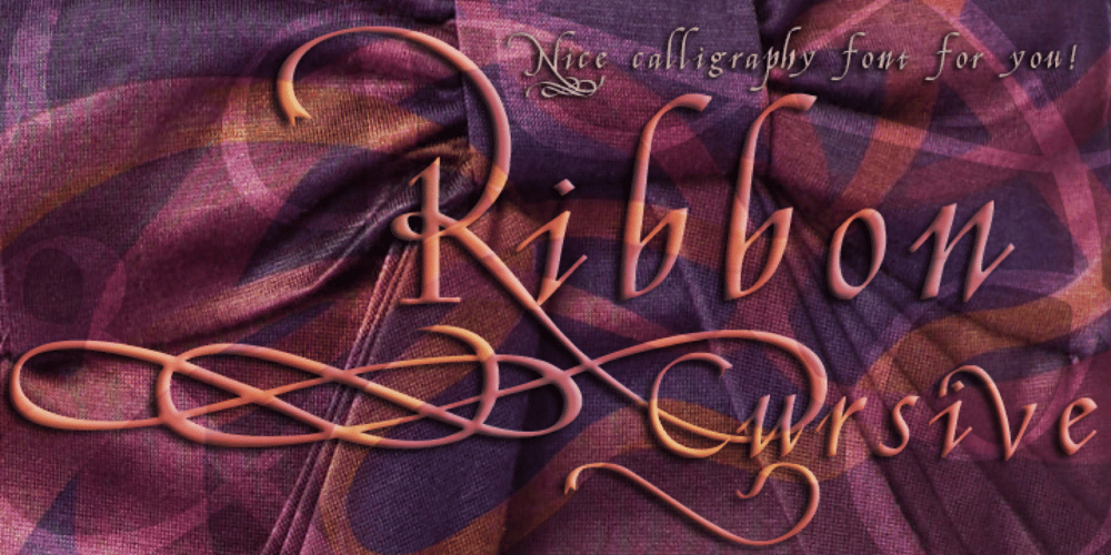 Ribbon Cursive font