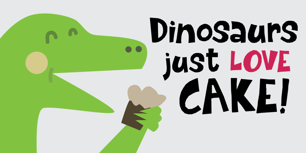 Dinosaur Cake font