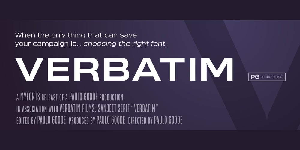 Verbatim font