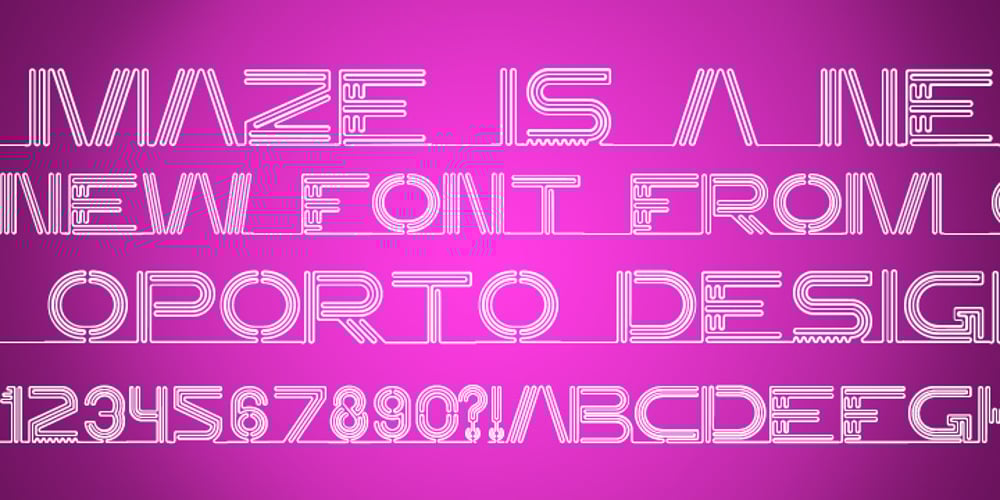 Maze font