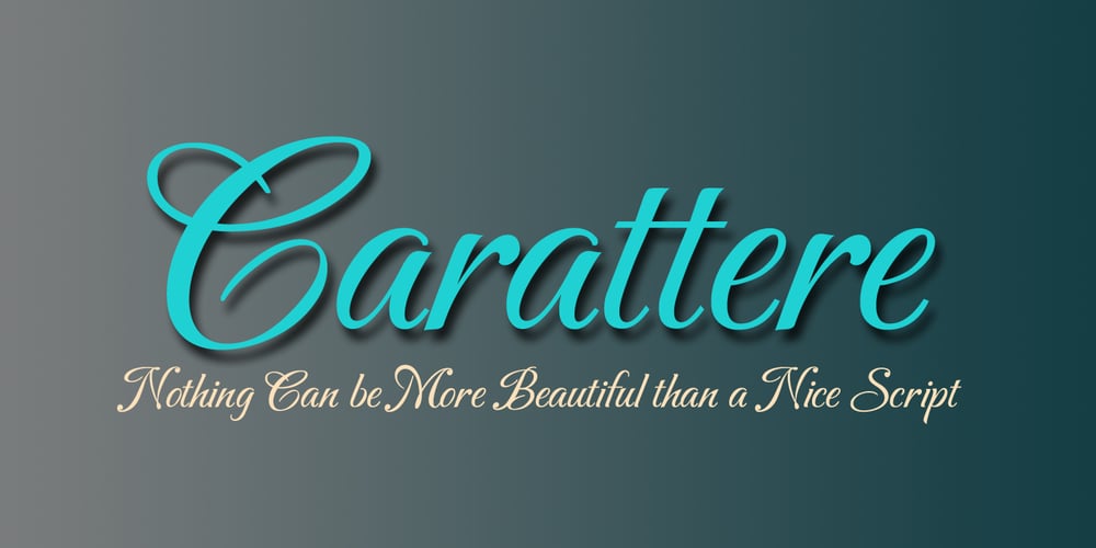 Carattere font