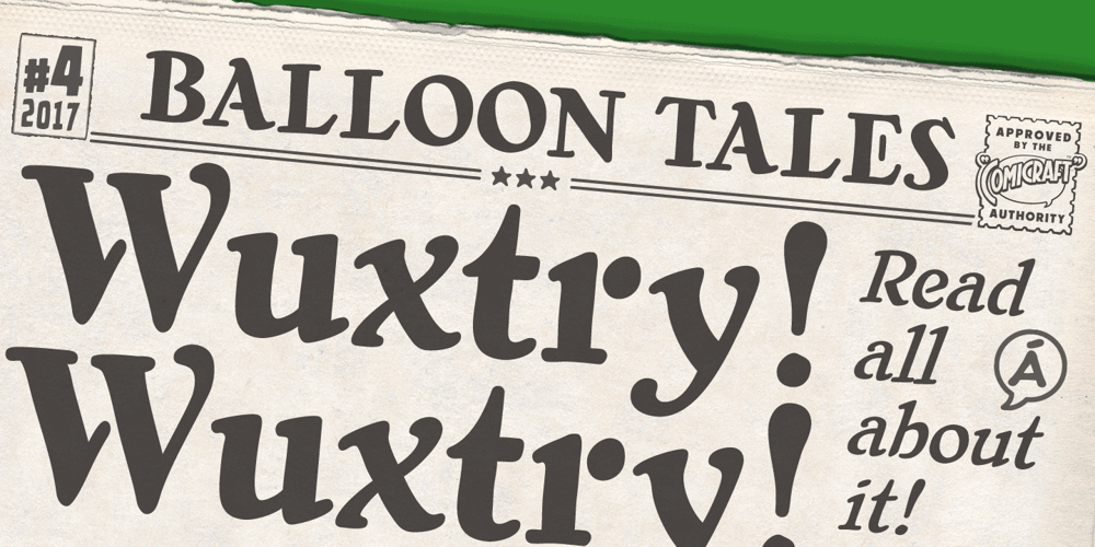 Wuxtry Wuxtry font