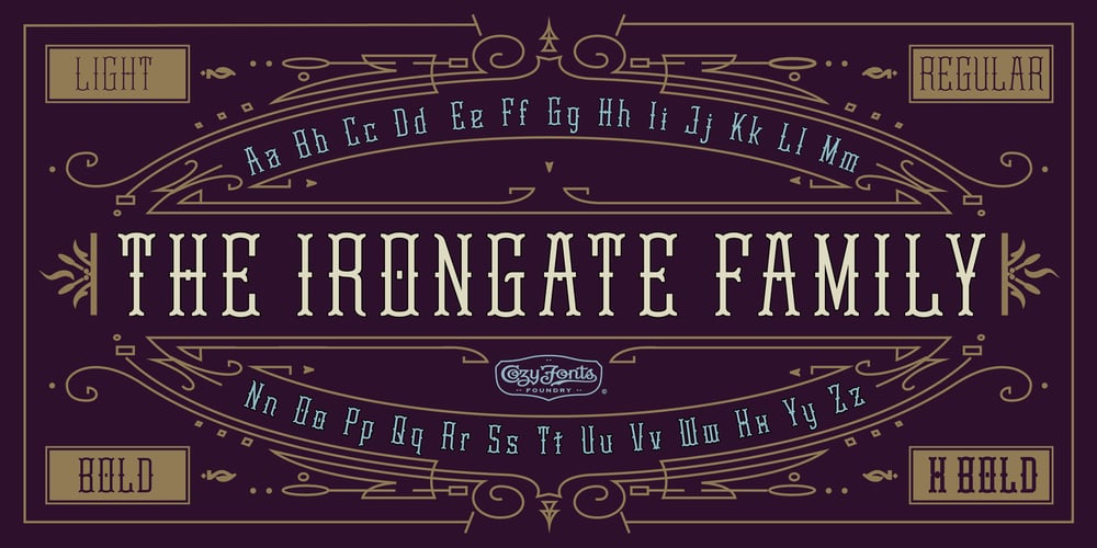 Irongate font
