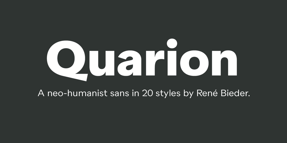 Quarion font