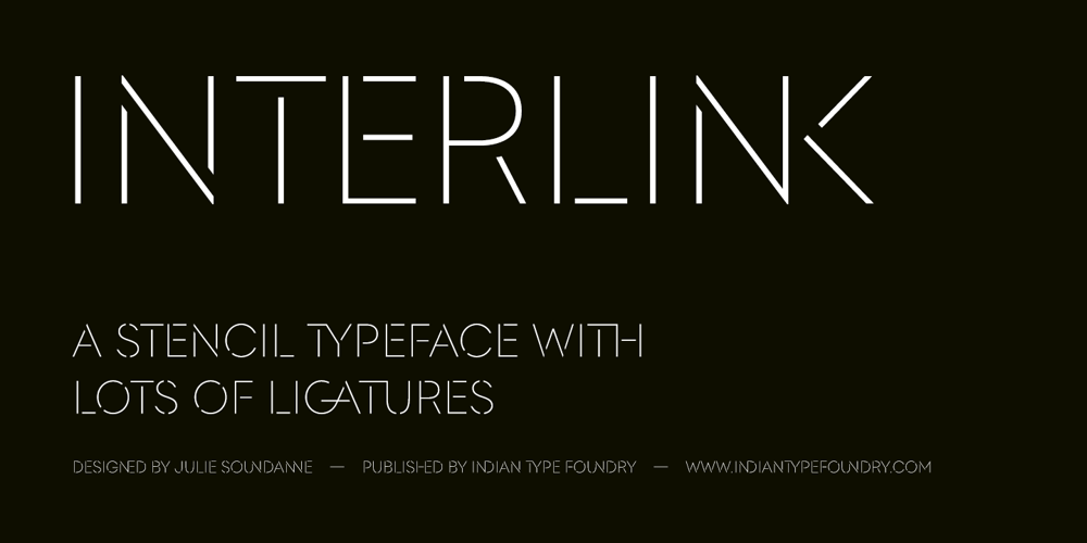Interlink font