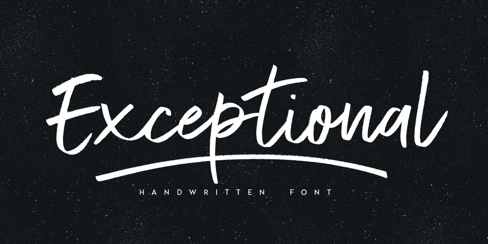 Exceptional font