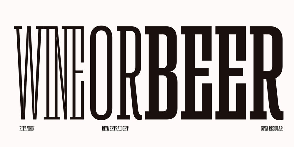 Rita font