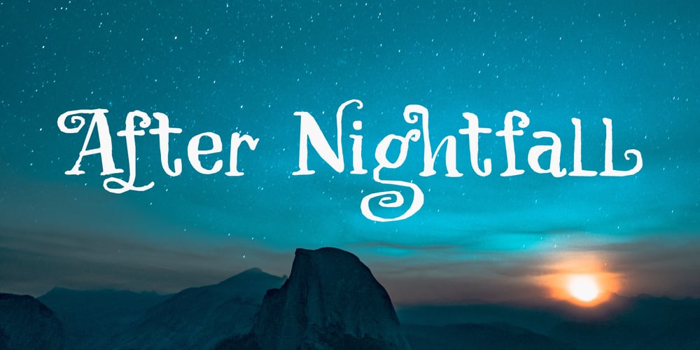 After Nightfall font