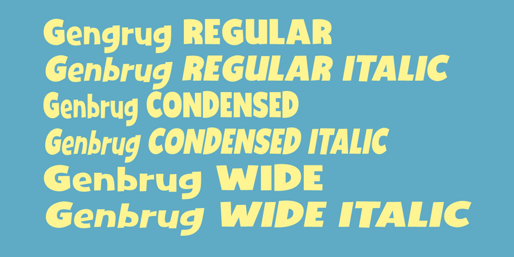 Genbrug font