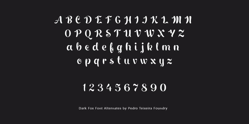 Dark Fox font