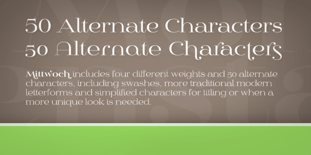 Mittwoch font