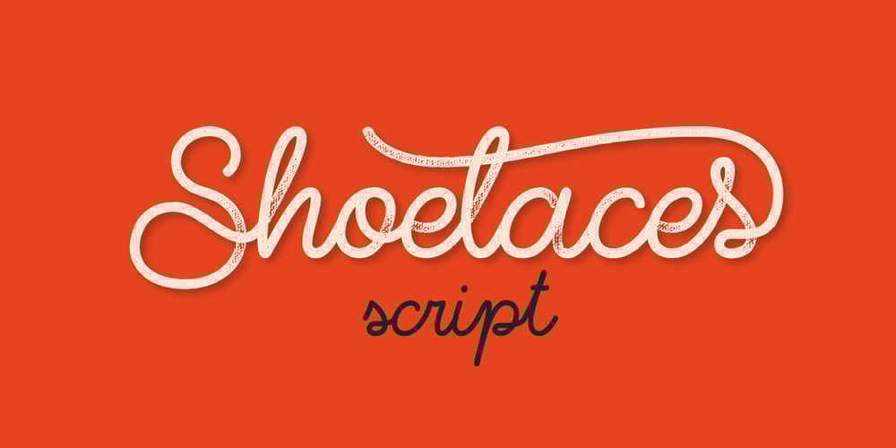 Shoelaces font