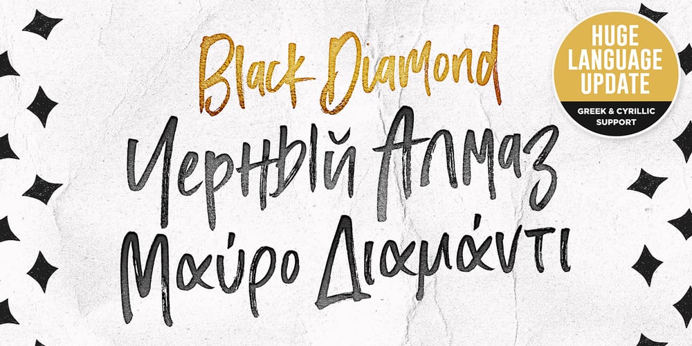 Black Diamond font