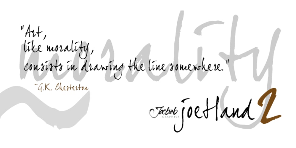 JoeHand 2 font