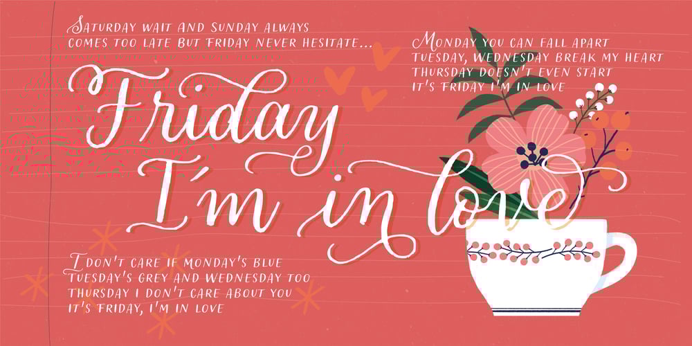 Looking Flowers font