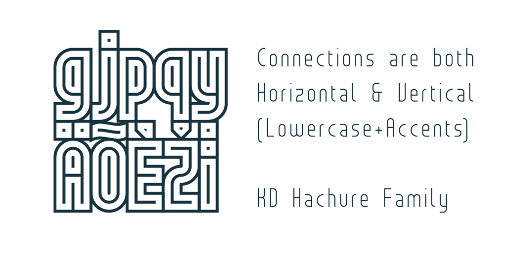 KD Hachure font