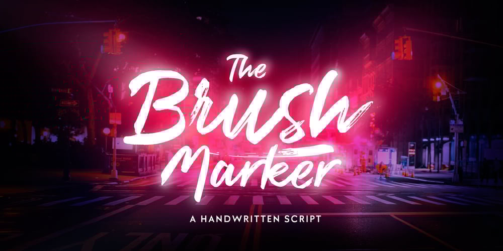 Brush Marker font