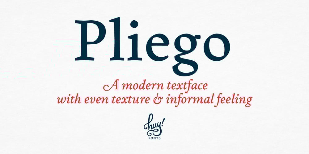 Pliego font