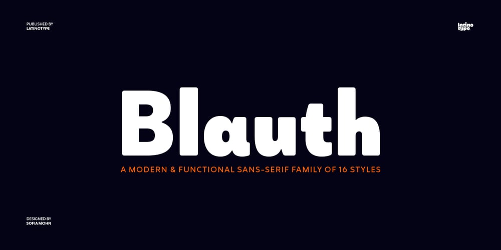 Blauth font