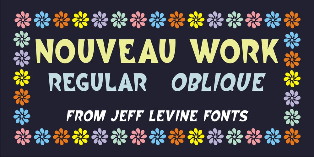 Nouveau Work JNL font