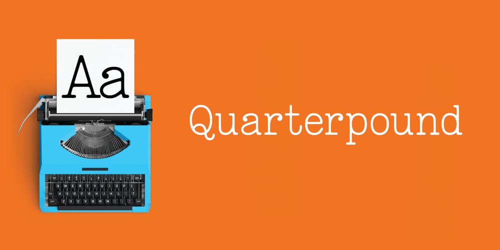 Quarterpound font