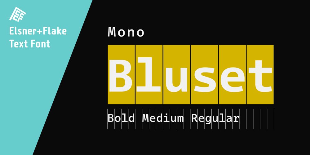 Bluset Now Mono font