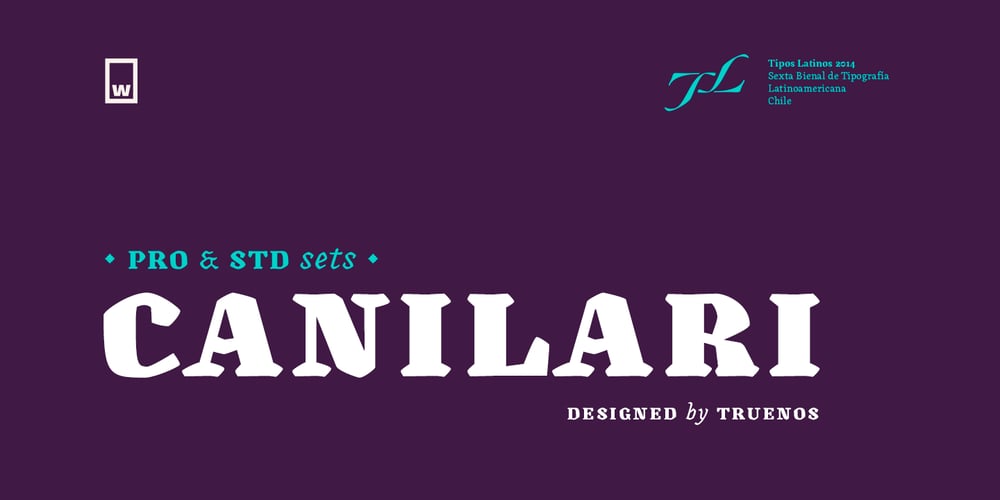 Canilari font