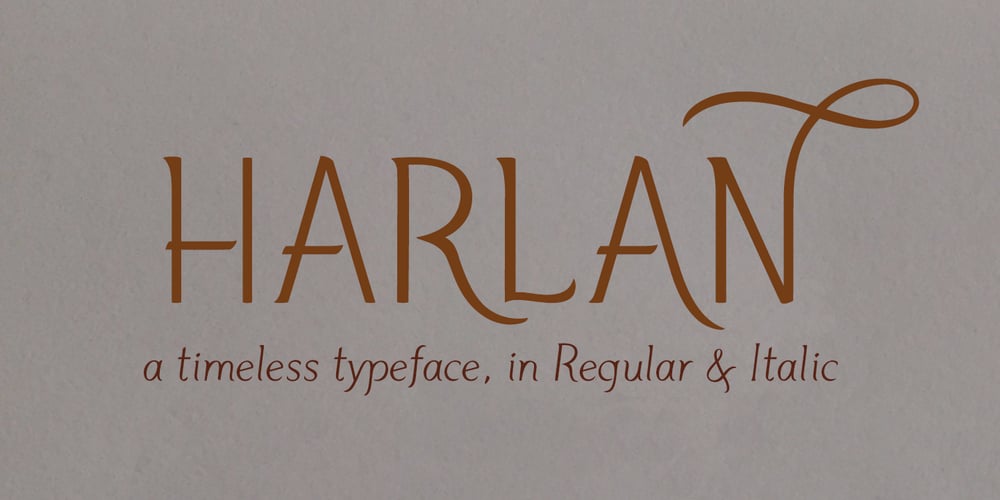 Harlan font